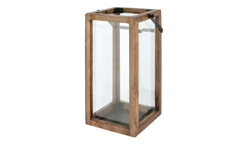Laterne ¦ holzfarben ¦ Metall, Glas , Holz Dekoration > Laternen & Windlichter - Höffner