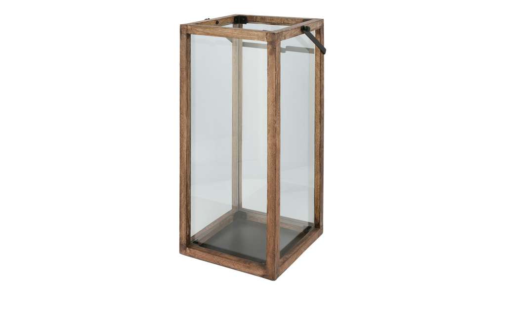 Laterne ¦ holzfarben ¦ Metall, Glas , Holz Dekoration > Laternen & Windlichter - Höffner