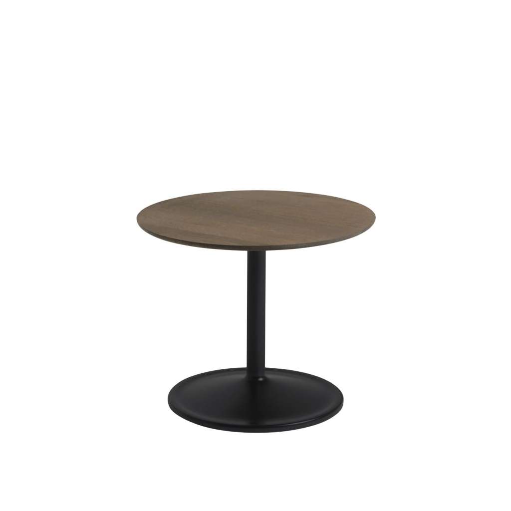Muuto - Soft Side Tisch - eiche massiv geräuchert/schwarz - Ø48