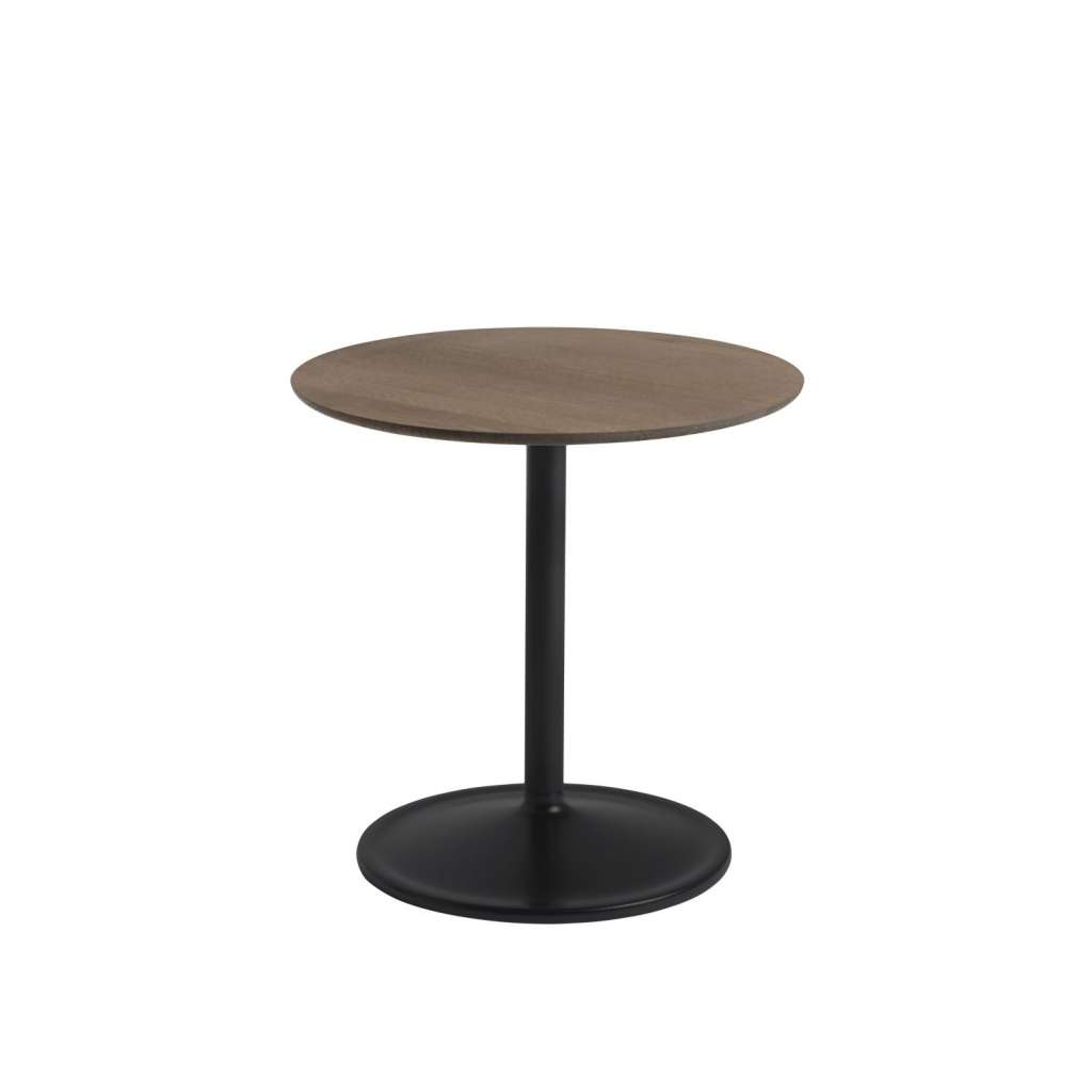 Muuto - Soft Side Tisch - eiche massiv geräuchert/schwarz - Ø48