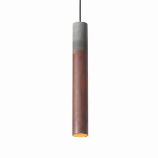 Graypants - Roest Pendelleuchte vertikal - rust/zinc - 45 cm