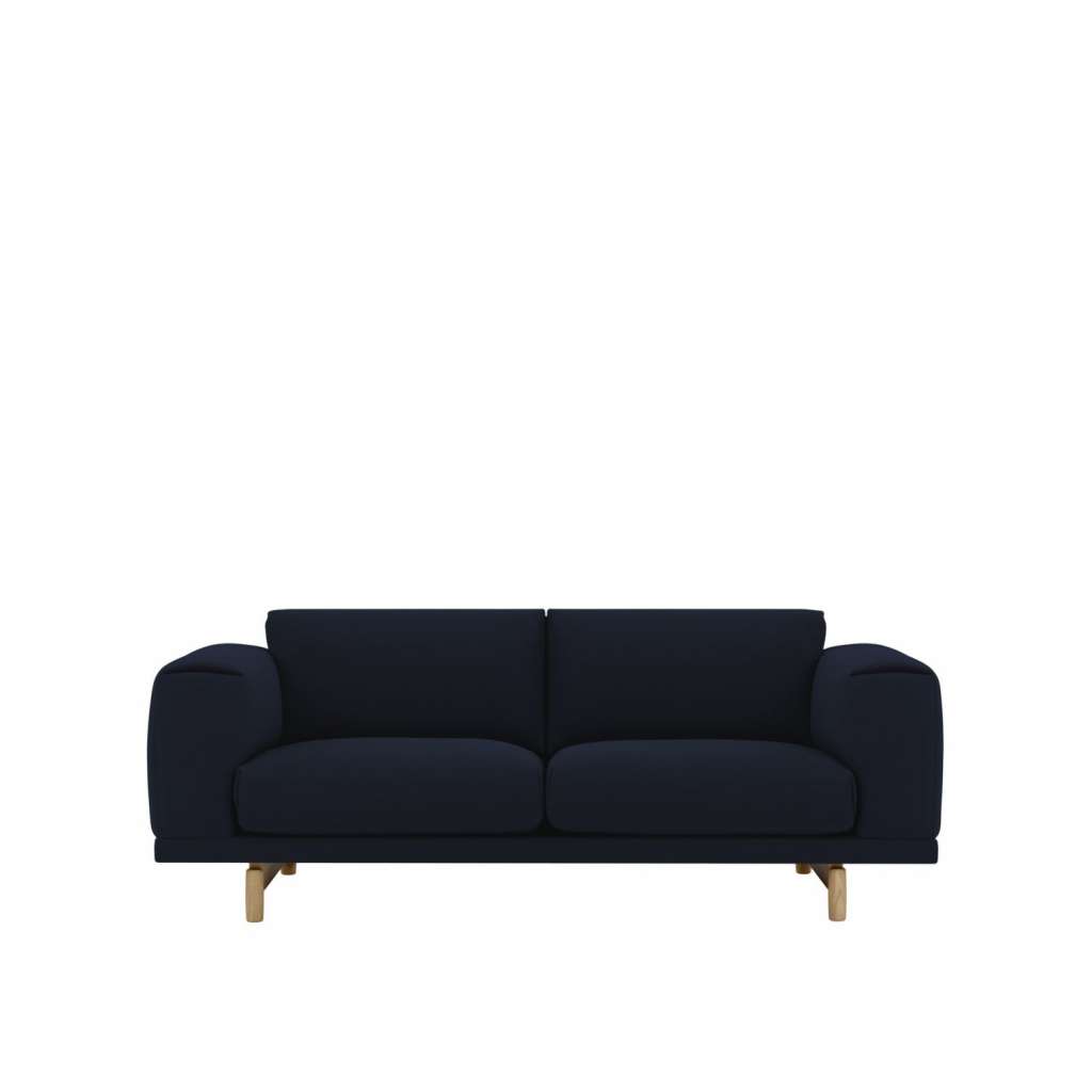 Muuto - Rest 2-Sitzer Sofa - Vidar 554 - Beine Eiche