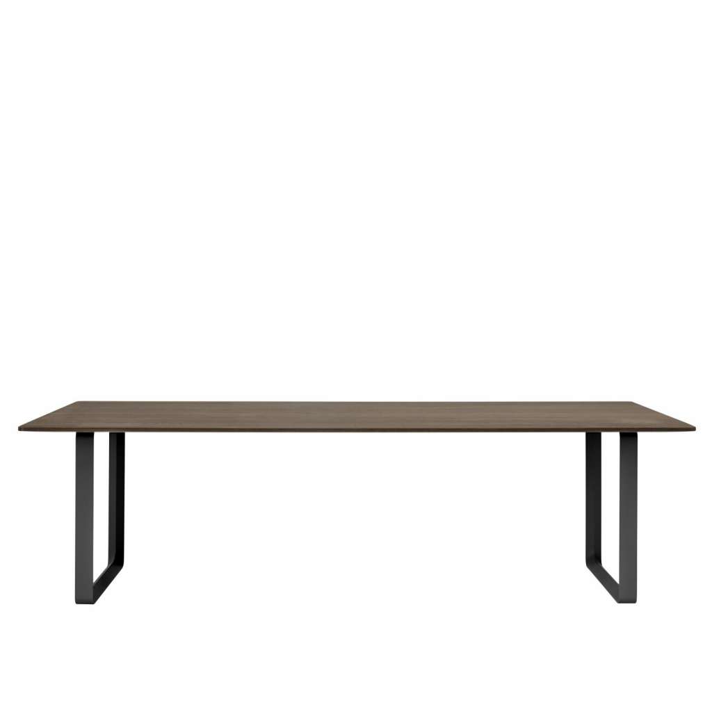 Muuto - 70/70 Tisch XL - solid smoked oak - Gestell schwarz