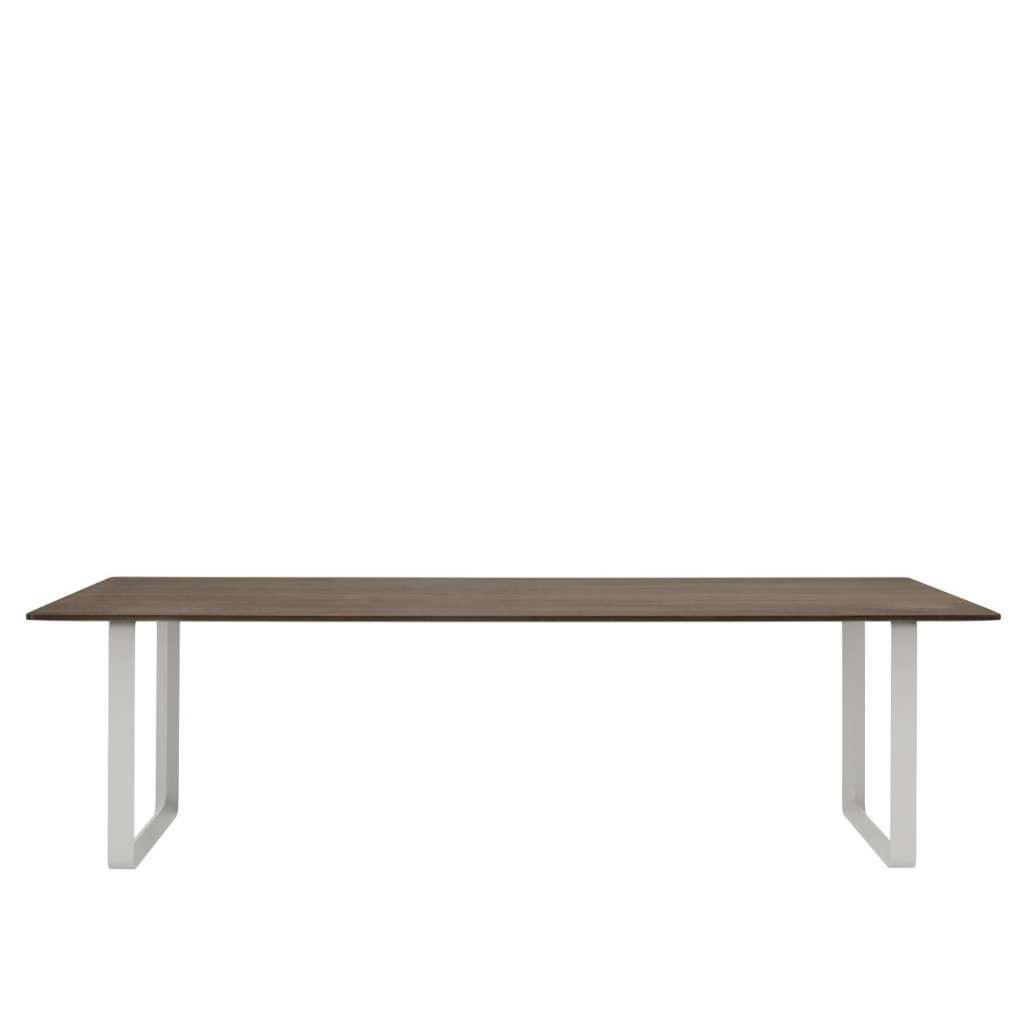 Muuto - 70/70 Tisch XL - solid smoked oak - Gestell grau