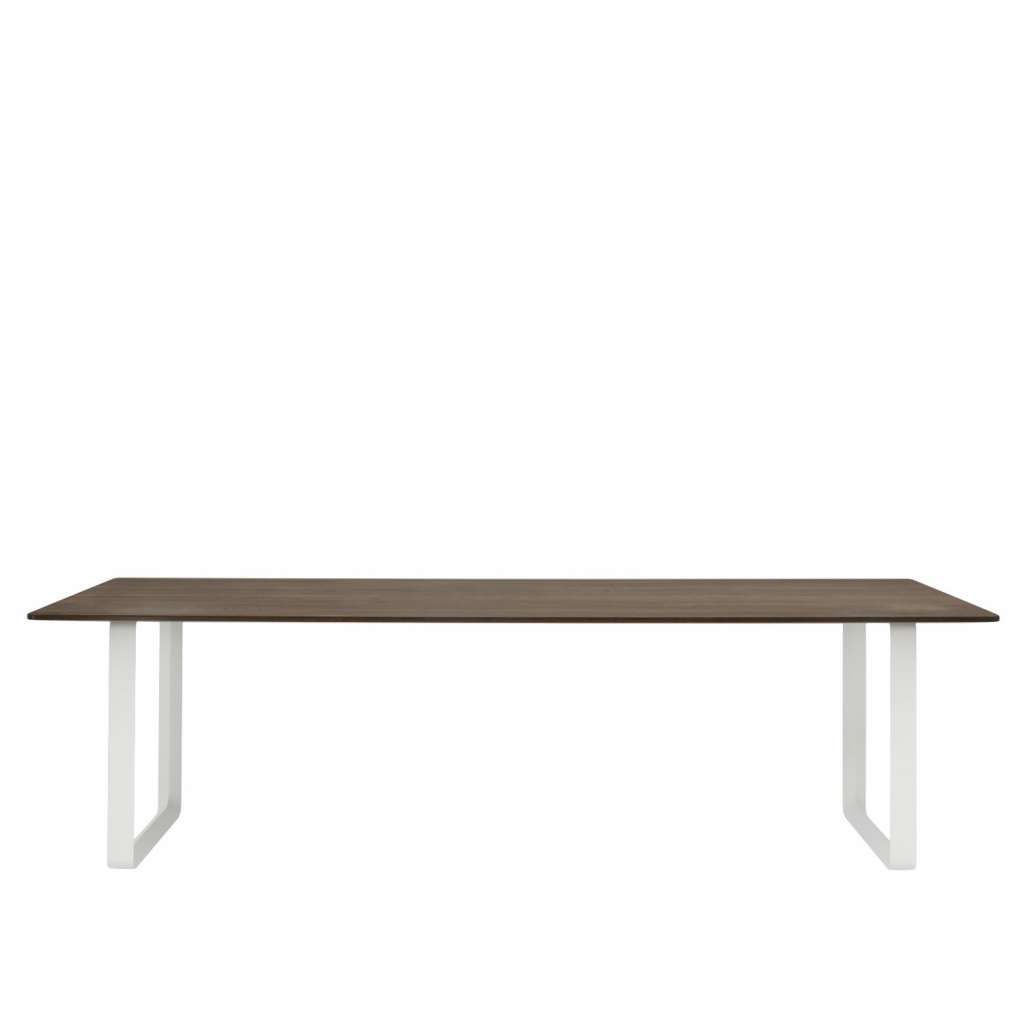 Muuto - 70/70 Tisch XL - solid smoked oak - Gestell weiß