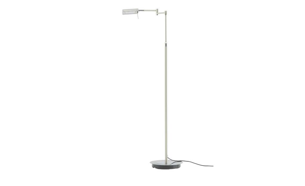 LED-Leseleuchte, Nickel-matt, verstellbar ¦ silber Lampen & Leuchten > Innenleuchten > Stehlampen - Höffner