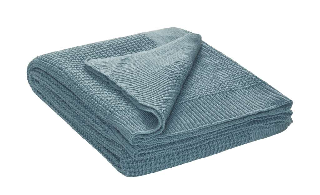 HOME STORY Strick Plaid  Lynn ¦ blau ¦ 100% Polyacryl  , Polyacryl Heimtextilien > Kuscheldecken - Höffner