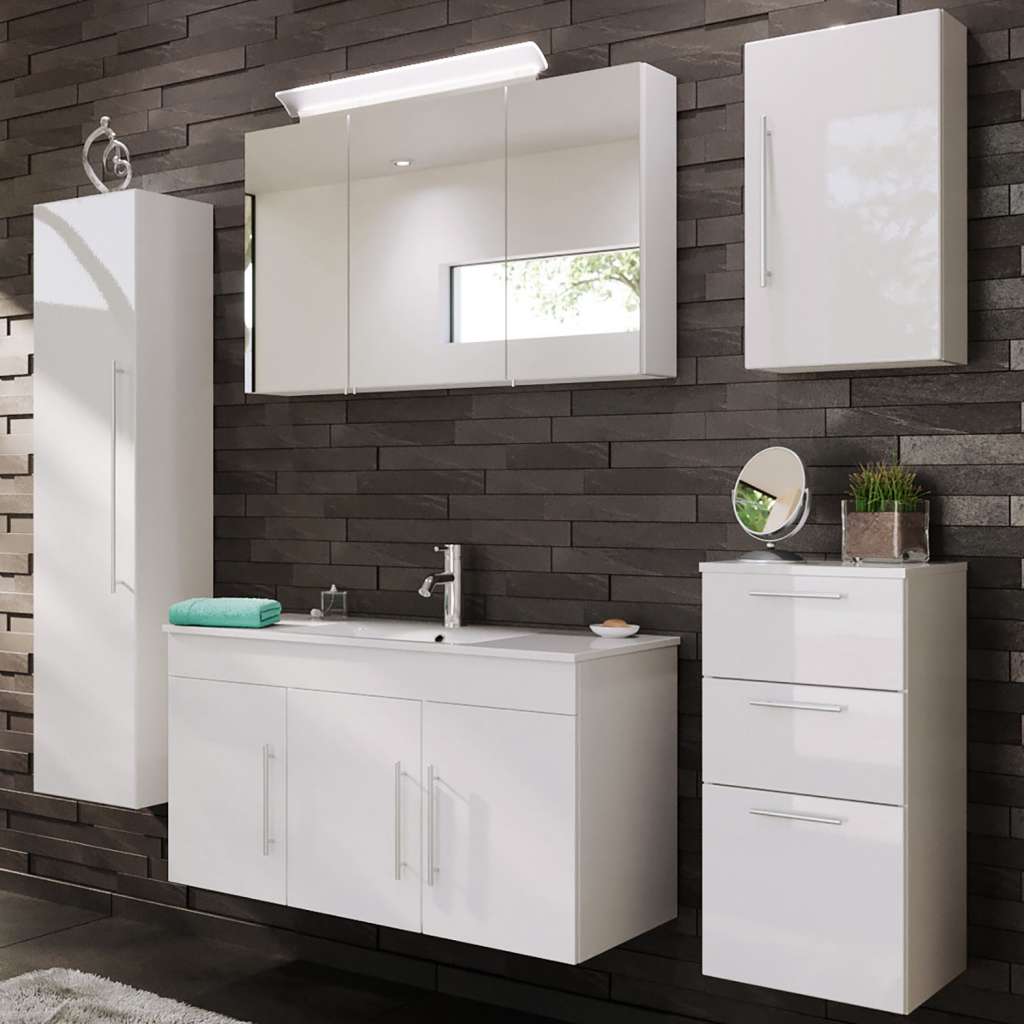 home24 Badezimmerset Teramo III (5-teilig)