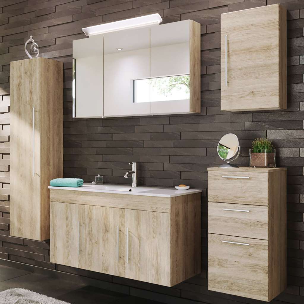 home24 Badezimmerset Teramo III (5-teilig)