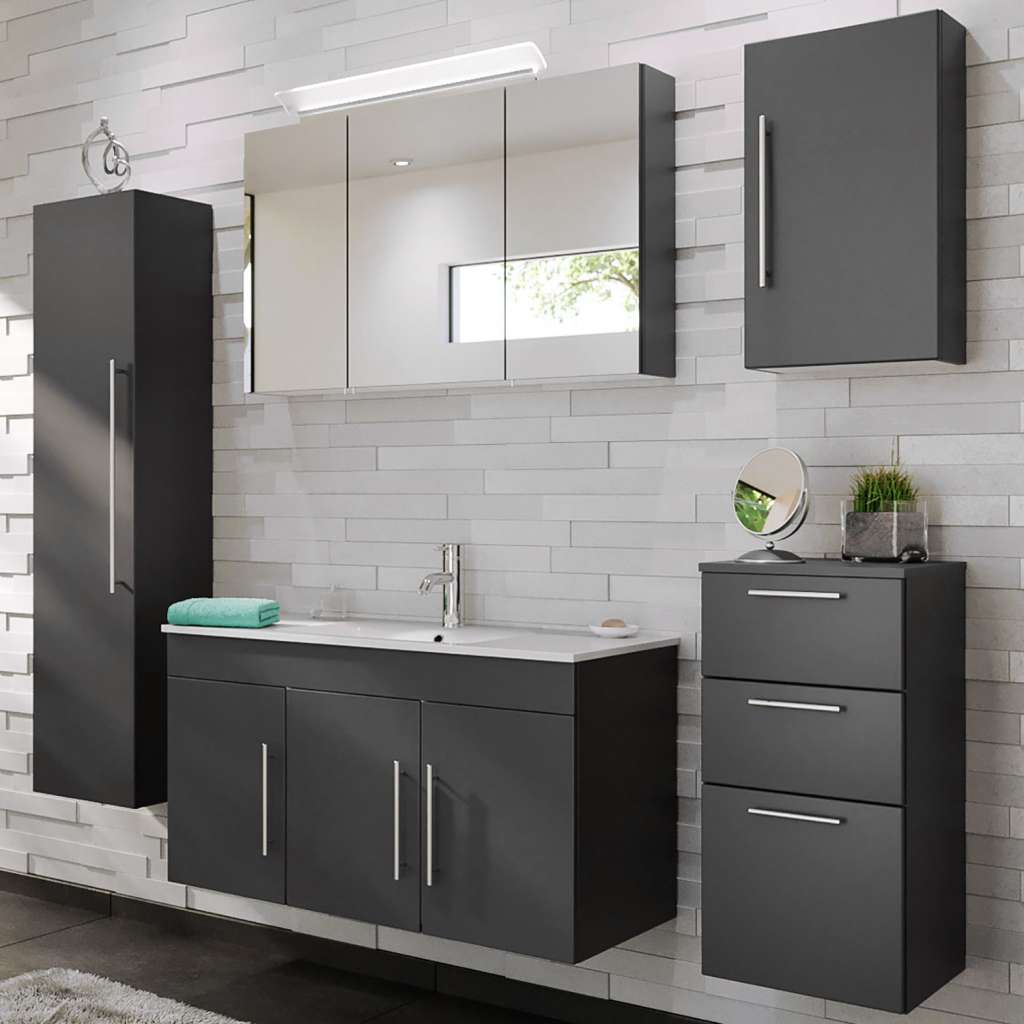 home24 Badezimmerset Teramo III (5-teilig)