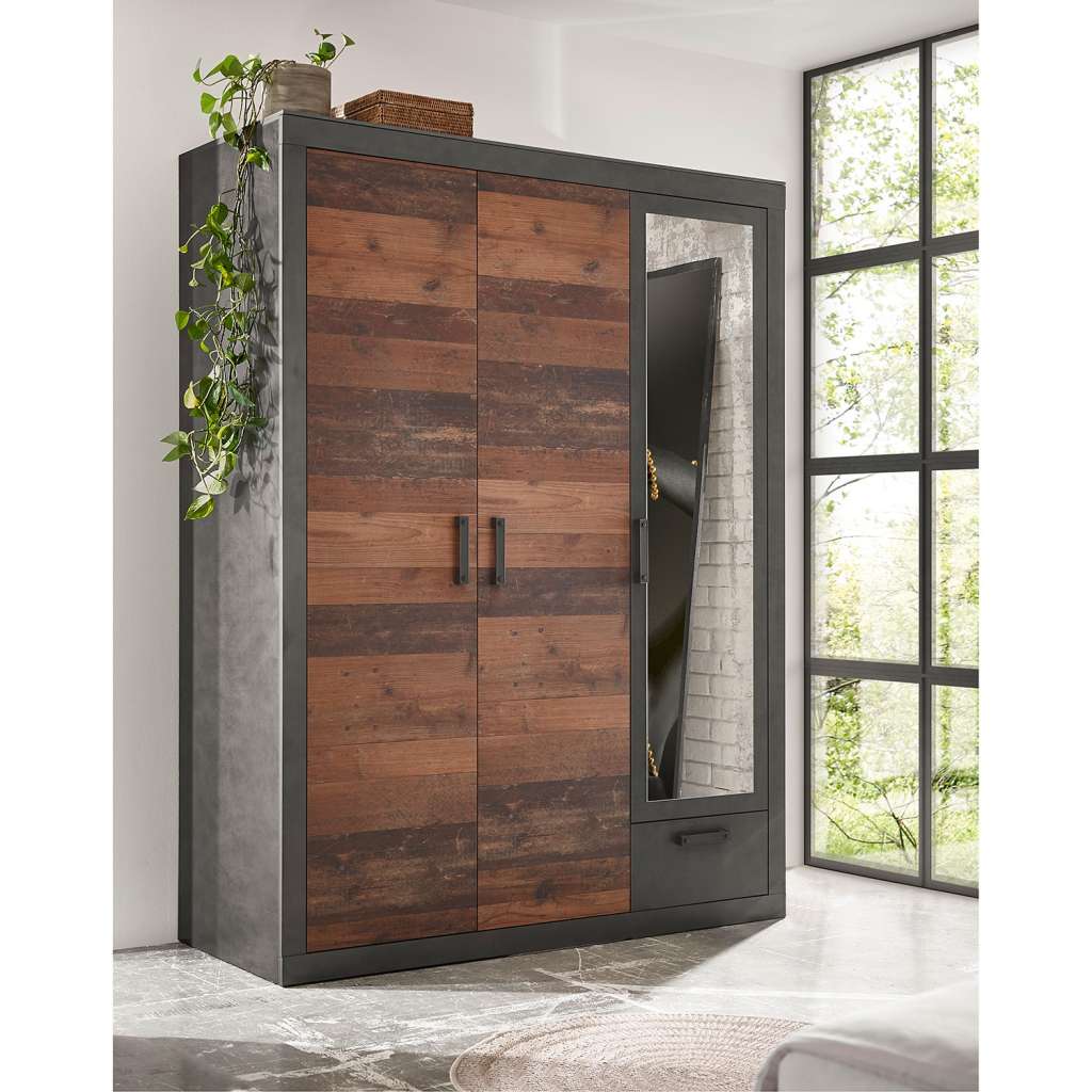 home24 Drehtürenschrank Buzan