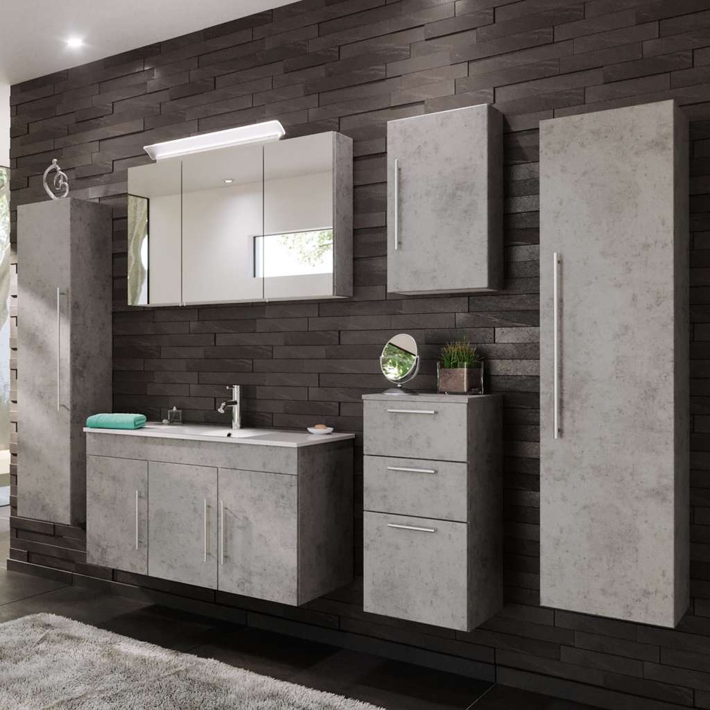 home24 Badezimmerset Teramo IV (6-teilig)