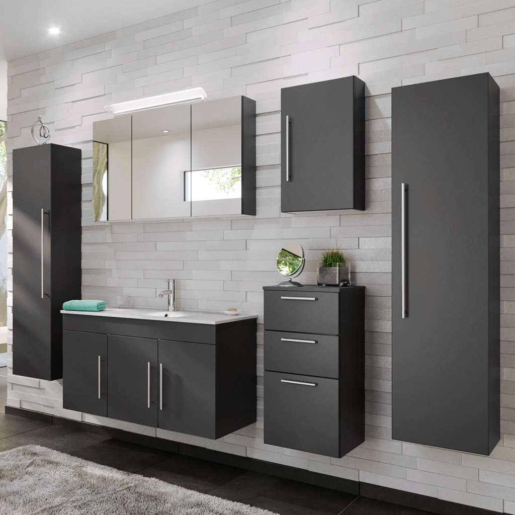 home24 Badezimmerset Teramo IV (6-teilig)