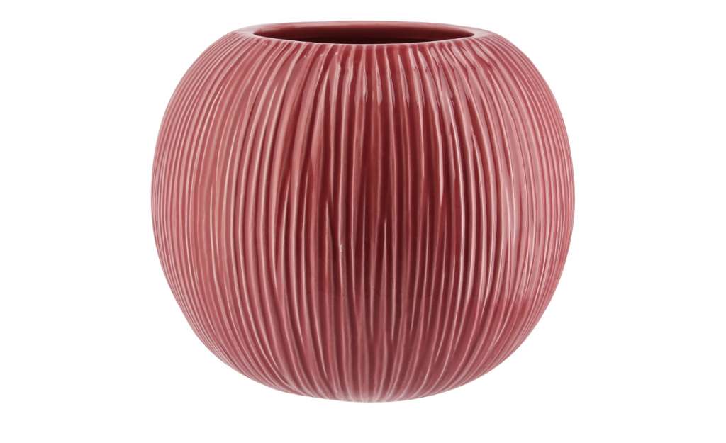 Vase ¦ rosa/pink ¦ Keramik Ø: 20 Dekoration > Vasen - Höffner