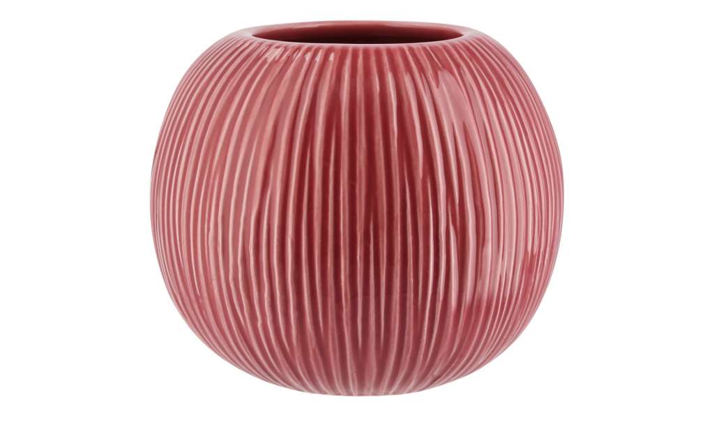 Vase ¦ rosa/pink ¦ Keramik Ø: 15 Dekoration > Vasen - Höffner