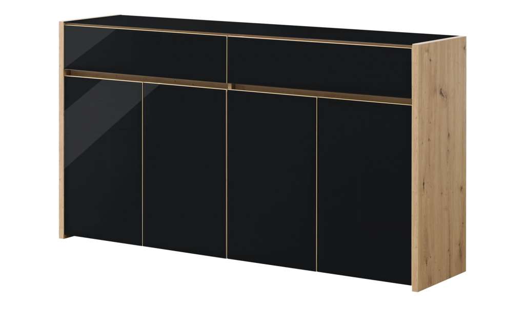 Sideboard  Vetros ¦ schwarz Kommoden & Sideboards > Sideboards - Höffner