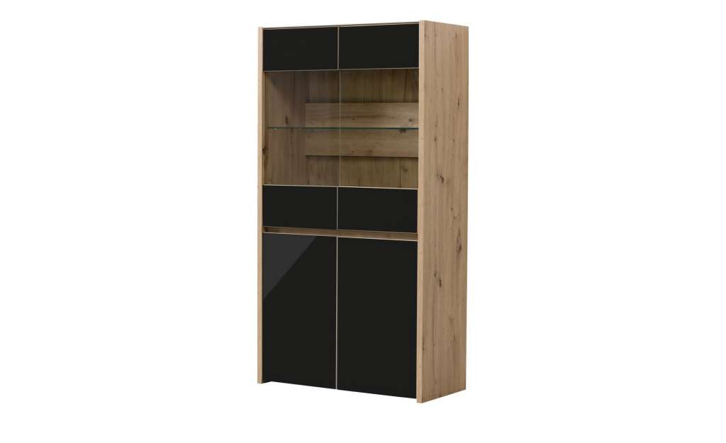 Highboard  Vetros ¦ schwarz Kommoden & Sideboards > Highboards - Höffner