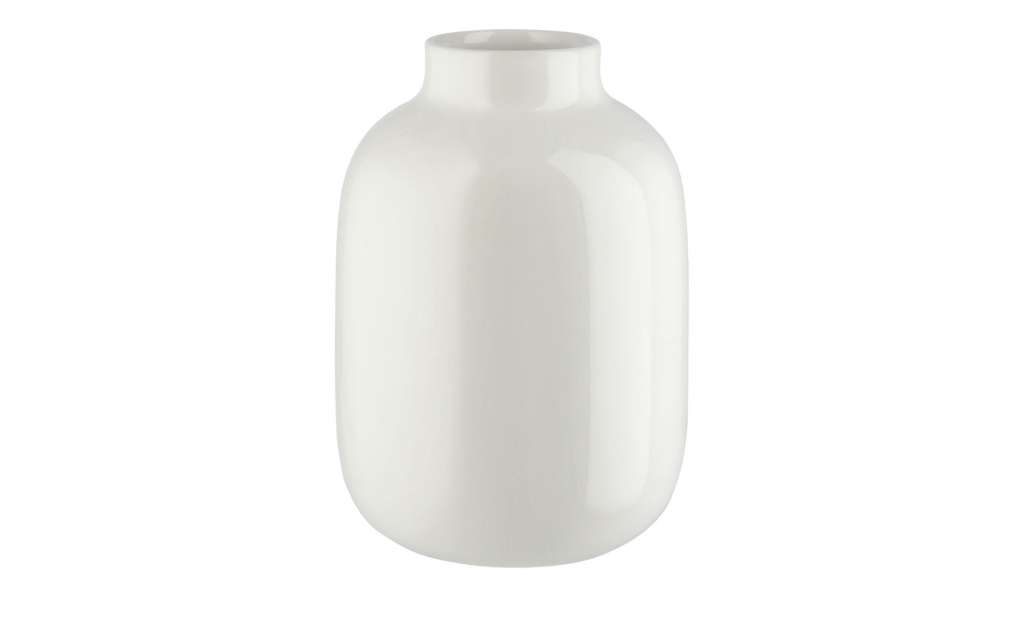 Vase ¦ weiß ¦ Keramik Ø: 13 Dekoration > Vasen - Höffner
