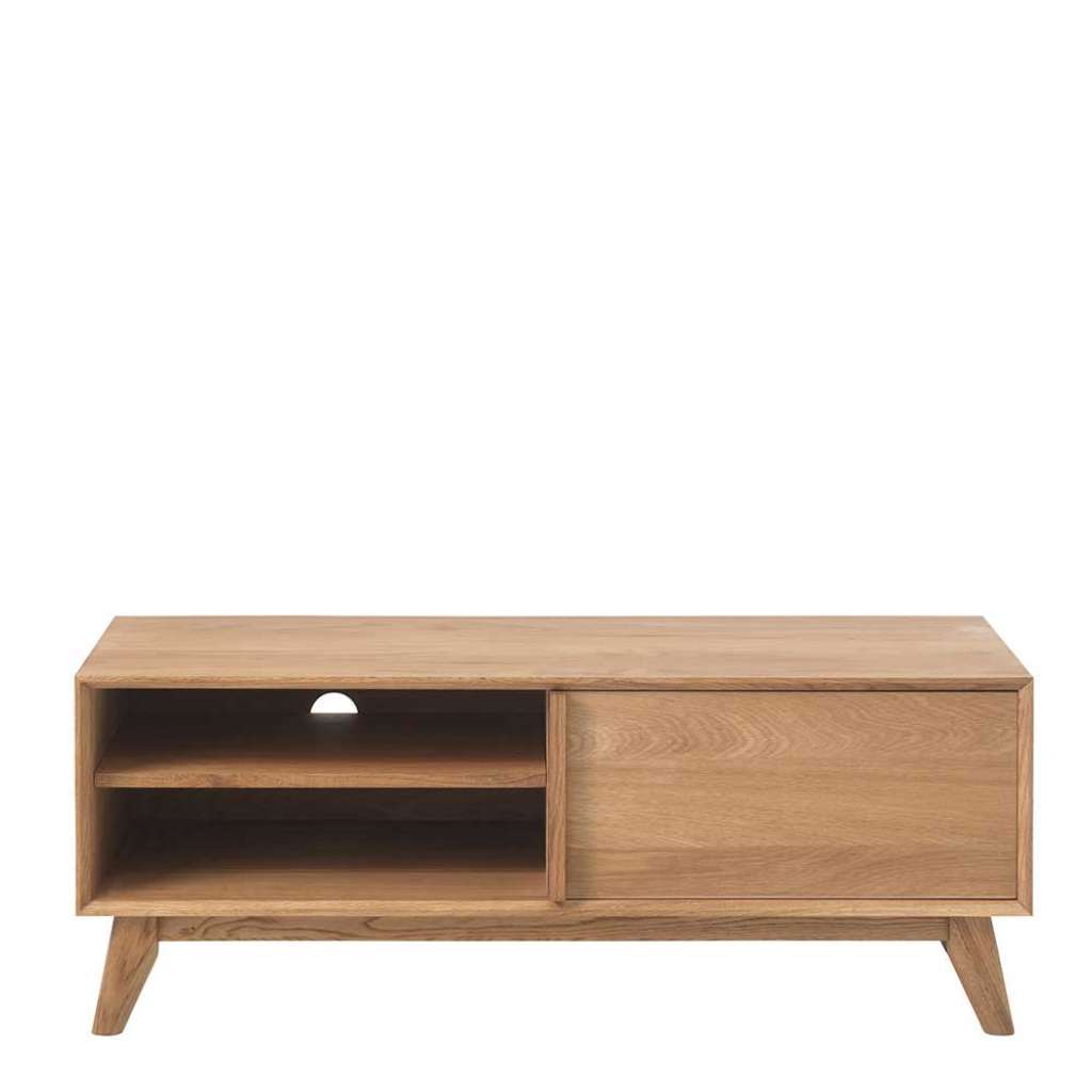 TV Lowboard aus Eiche Massivholz Retrostil