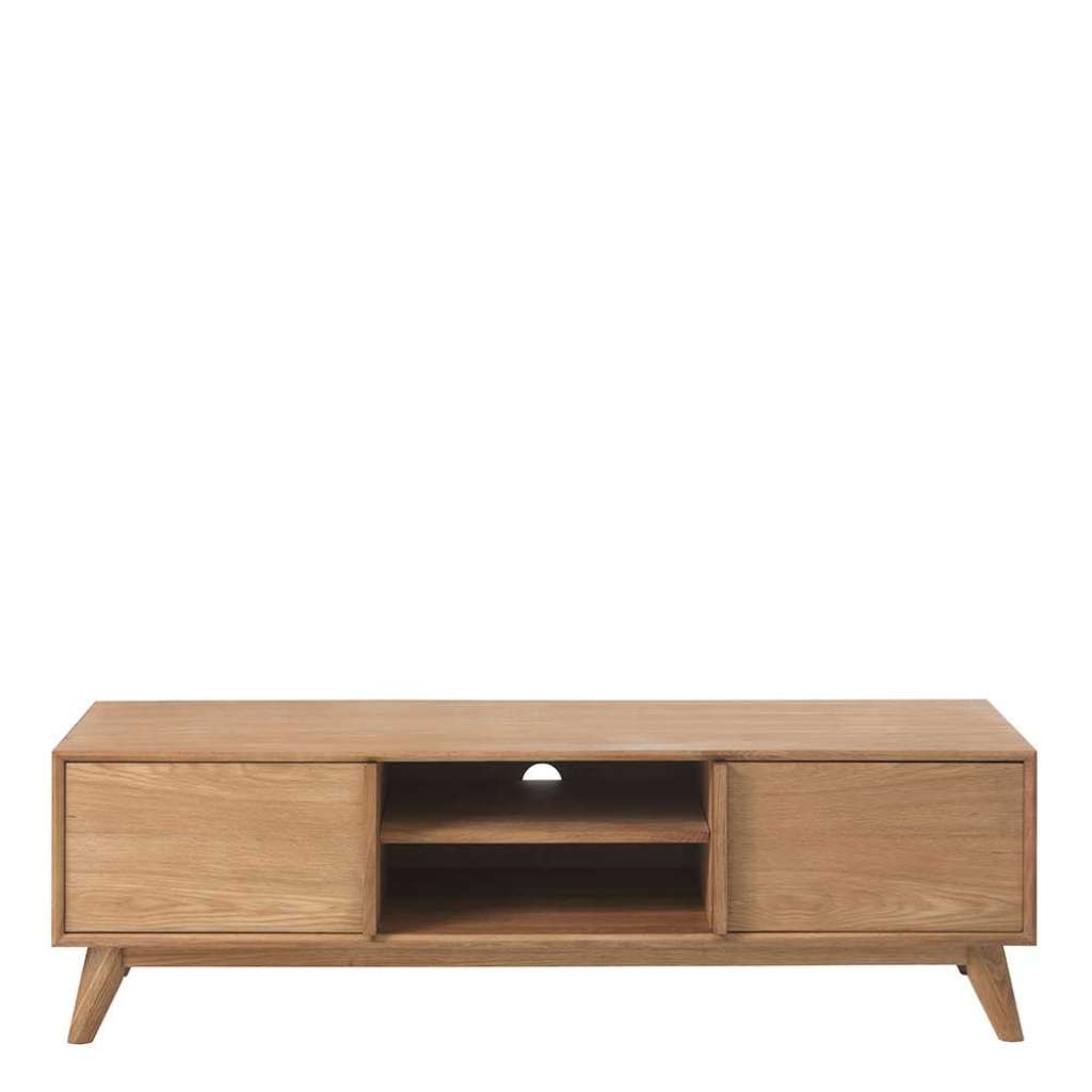 TV Board aus Eiche Massivholz Retrostil