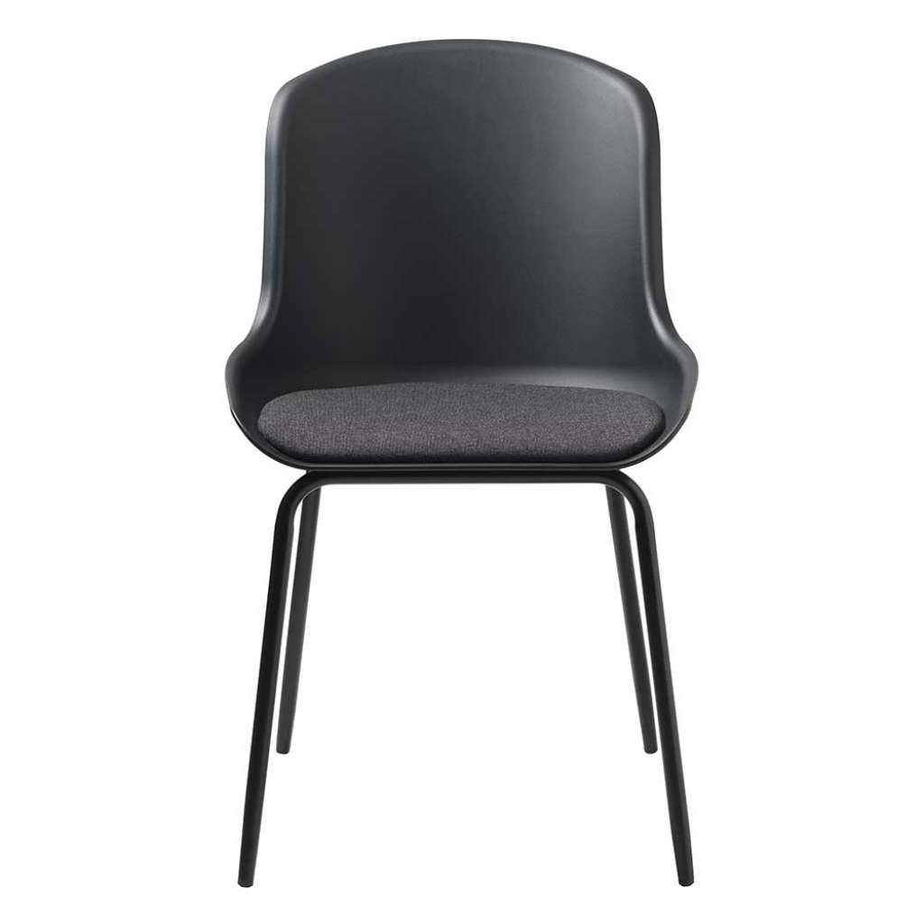 Kunststoff Stühle in Schwarz Metallgestell (2er Set)