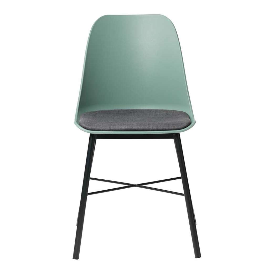 Küchenstühle in Grün und Schwarz Kunststoff (2er Set)