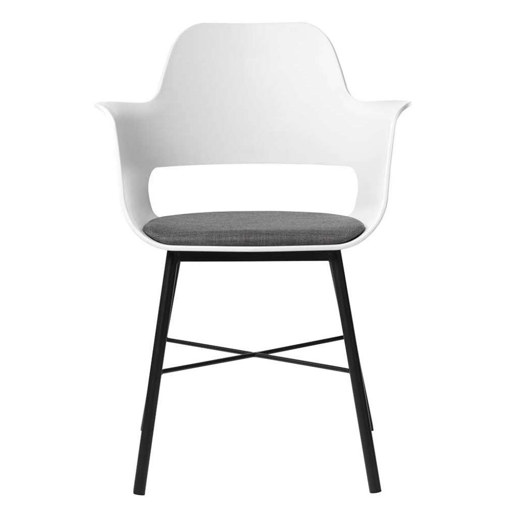 Küchenstühle in Weiß und Schwarz Kunststoff und Metall