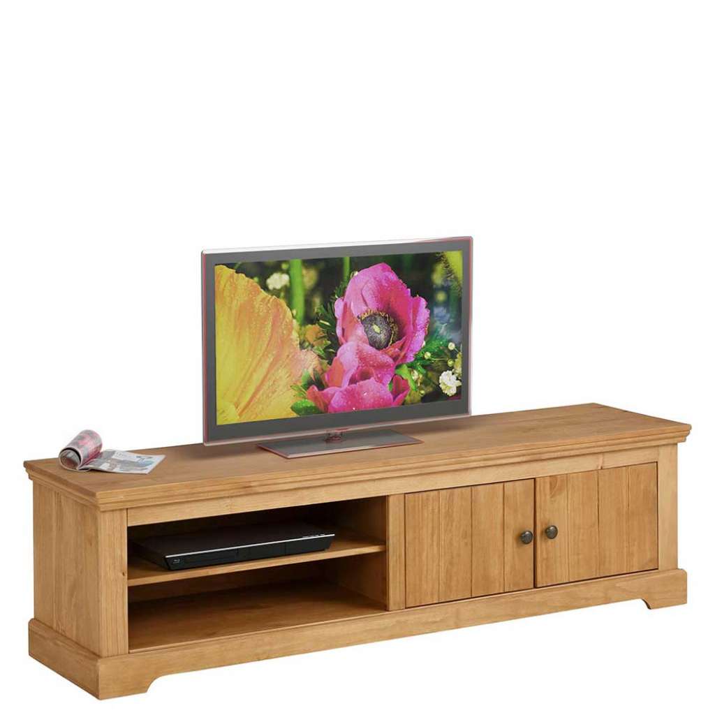 Fernsehschrank aus Kiefer Massivholz 160 cm breit