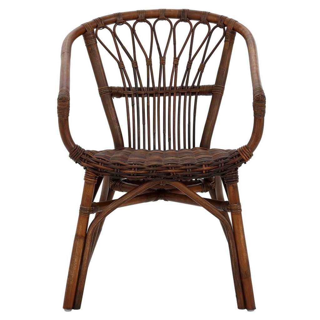 Armstühle aus Rattan Braun (2er Set)