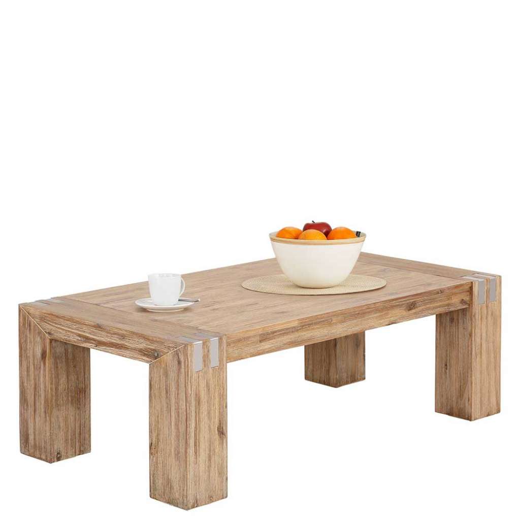 Sofatisch aus Akazie Massivholz 130 cm breit