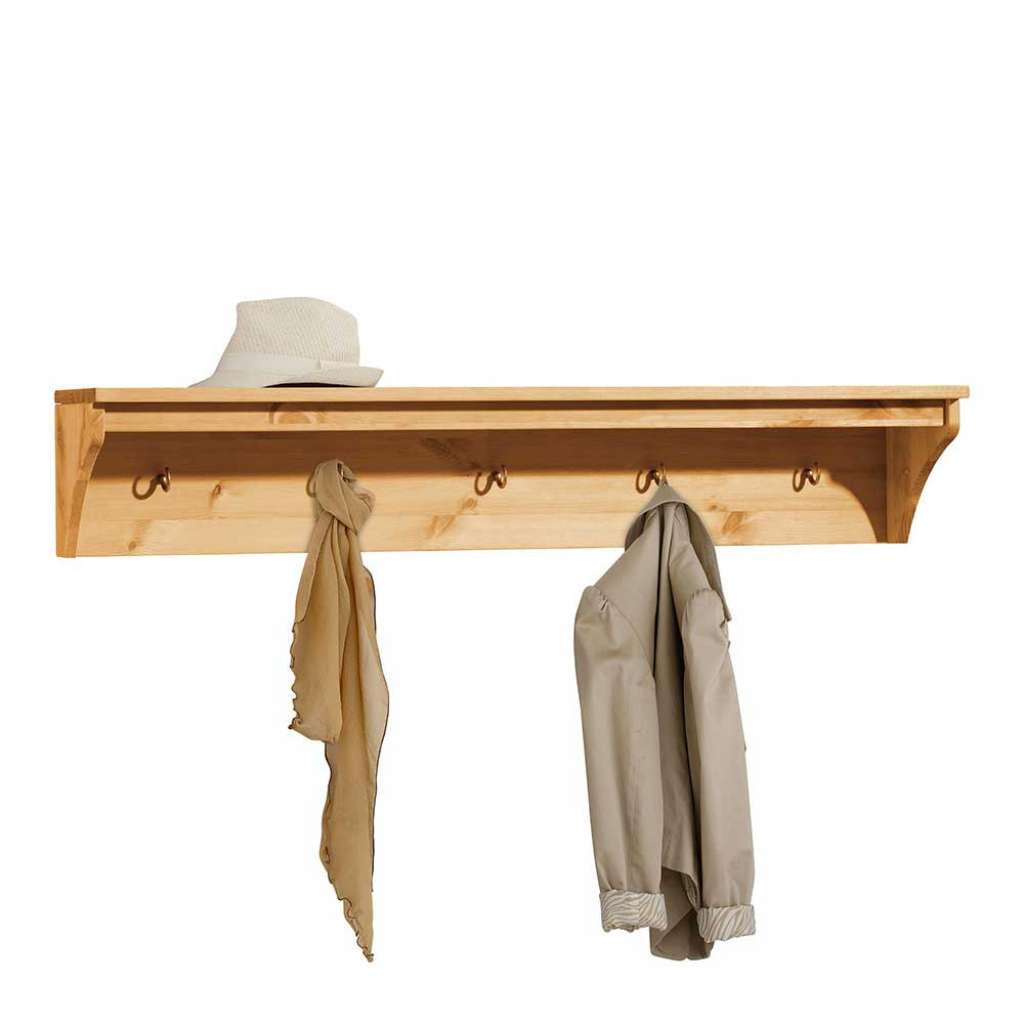 Wandgarderobe im Landhausstil Kiefer Massivholz