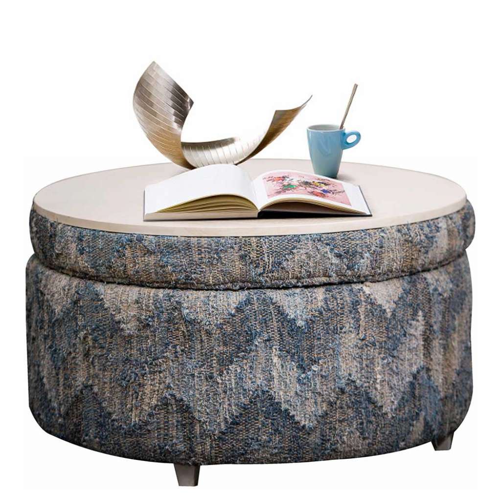 Sitzpouf mit Ethno-Muster Truhe