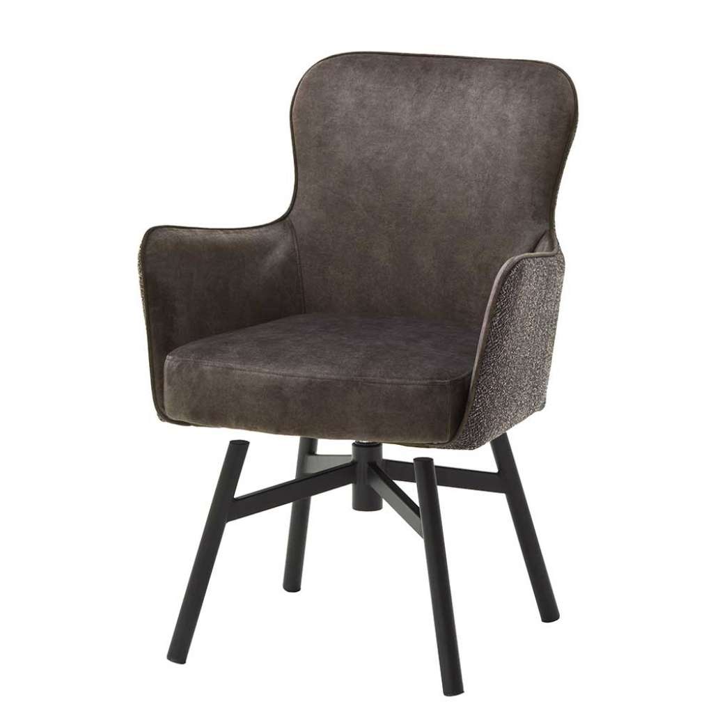 Armlehnen Esstisch Stühle in Hellbraun Stoff Armlehnen (2er Set)