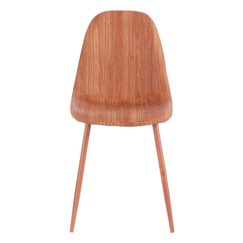 Küchenstühle in Holz Naturfarben Kunstleder modern (2er Set)