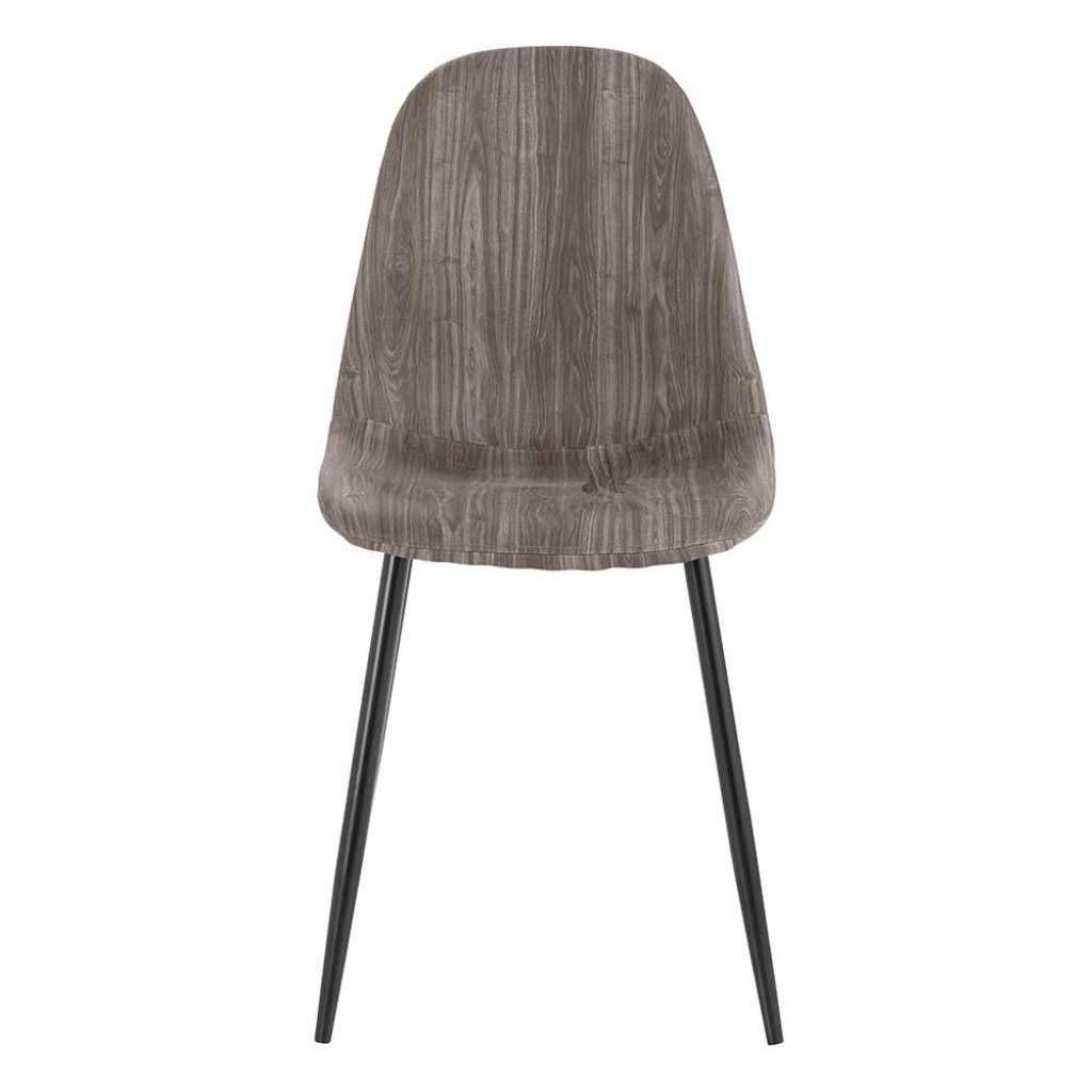 Esstisch Stühle in Grau Kunstleder Metallgestell (2er Set)