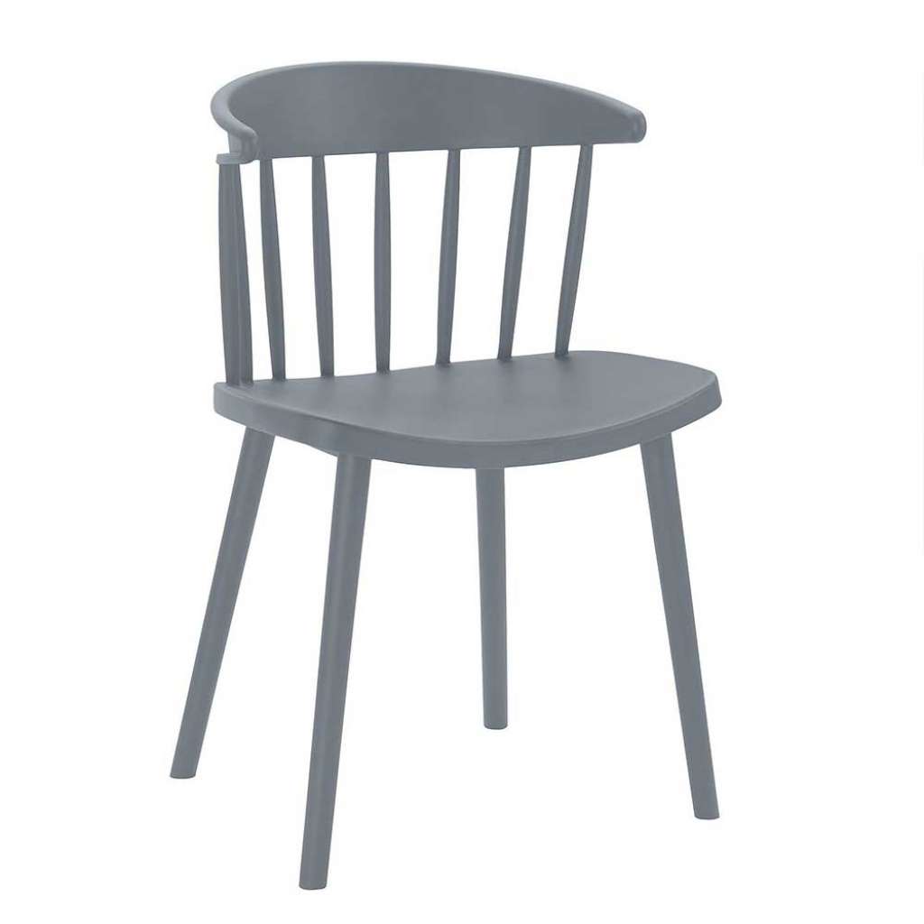 Esstisch Stühle in Grau Skandi Design (Set)
