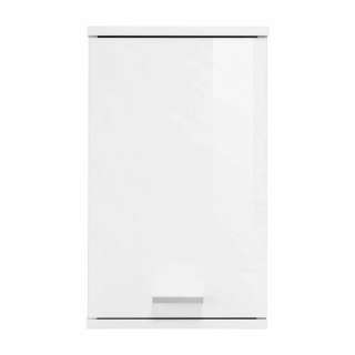 Badezimmerhängeschrank in Weiß Hochglanz 30 cm breit