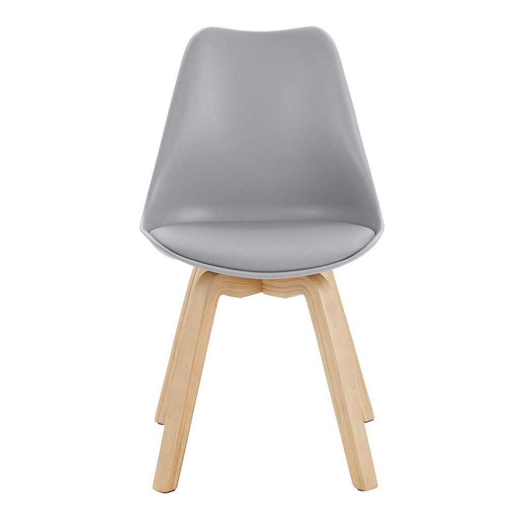 Esstisch Stühle in Grau Kunststoff Schalensitz (2er Set)
