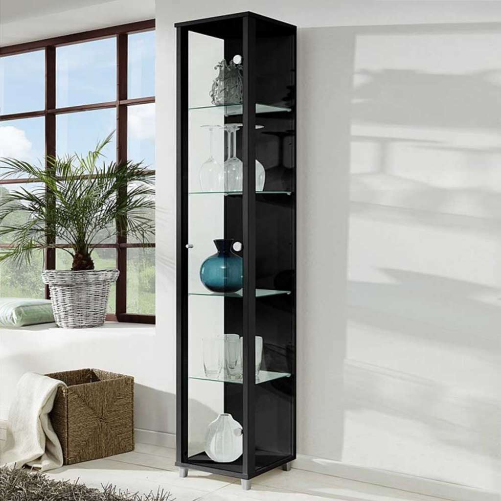 Vitrine in Schwarz Made in Germany