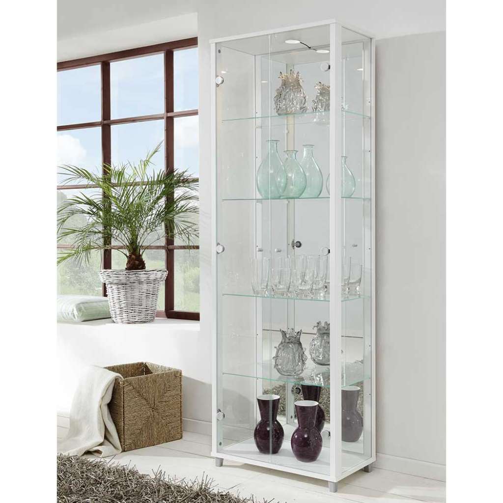 Vitrine in Weiß LED Beleuchtung
