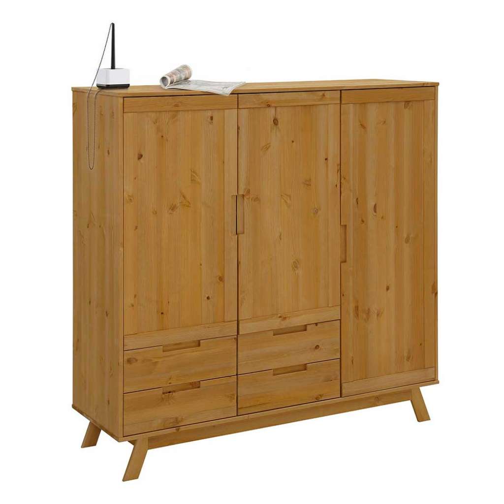 Kieferhighboard massiv gebeizt und geölt 140 cm hoch