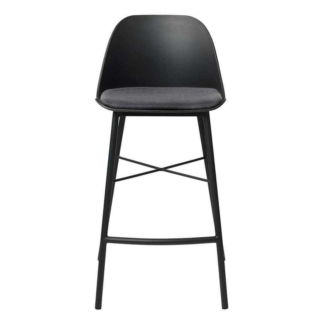 Hochhocker in Schwarz Kunststoff modern