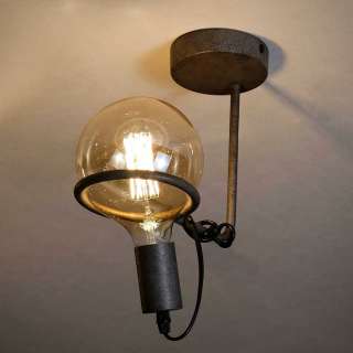 Deckenlampe aus Metall Altsilberfarben