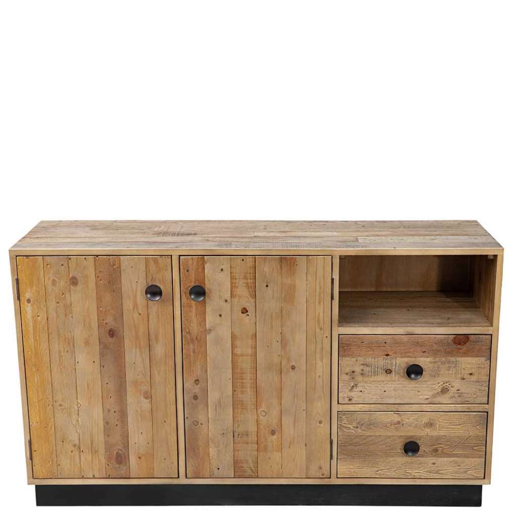 Holzkommode aus Pinie Recyclingholz 140 cm breit