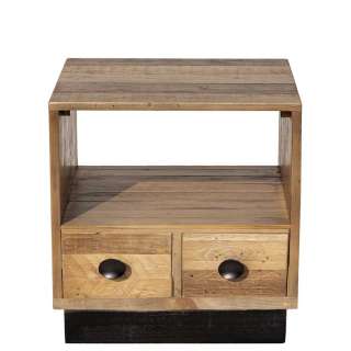Schlafkommode aus Pinie Recyclingholz 45 cm breit