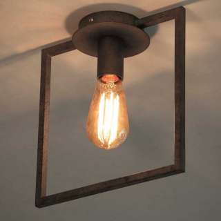 Deckenlampe in Altsilberfarben Loft Design
