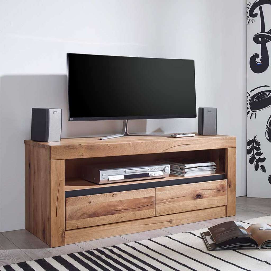 TV Lowboard aus Wildeiche Massivholz Zerreiche Massivholz