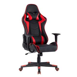 Gamingstuhl in Rot und Schwarz höhenverstellbar