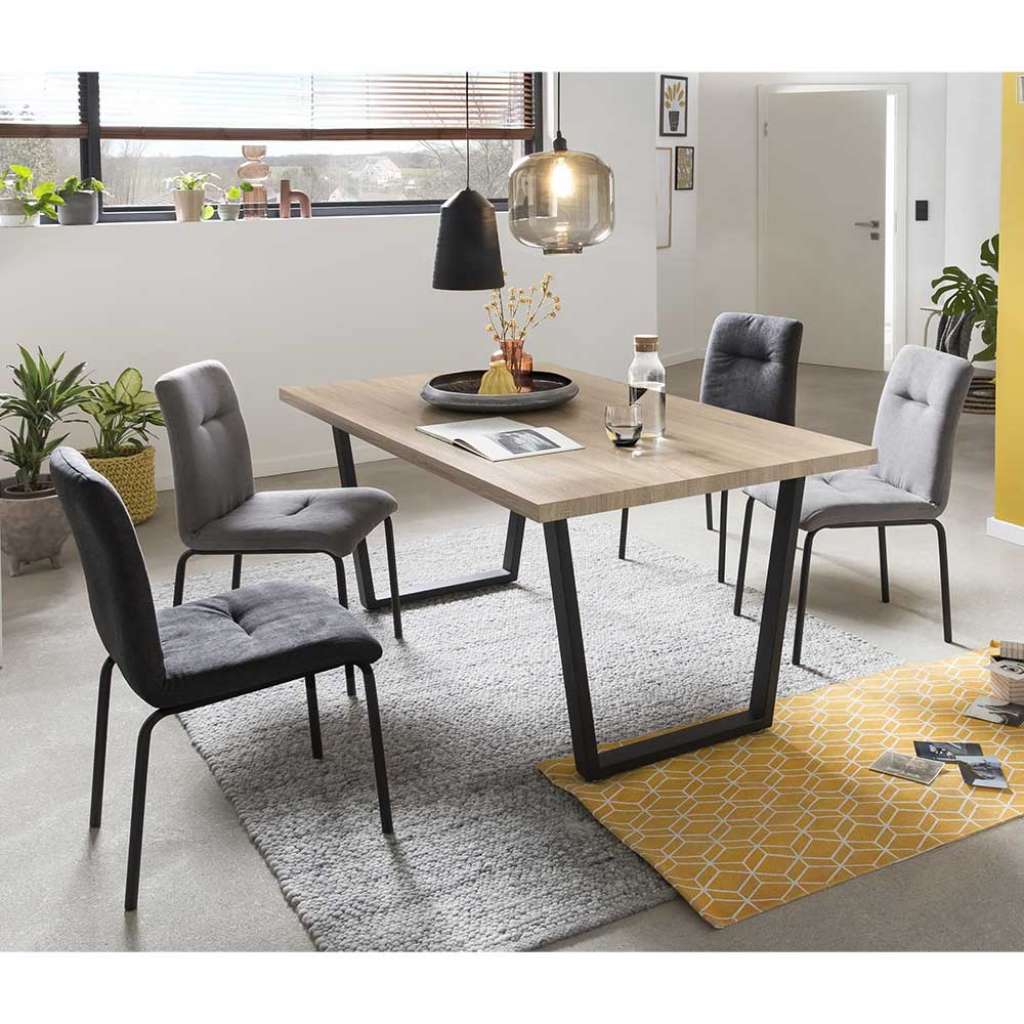 in Grau und Sonoma Eiche Loft Design (5-teilig)