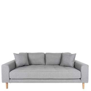 Sofaecke in Hellgrau Webstoff 180 cm breit